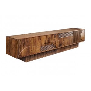 DECORAND különleges mangófa TV-szekrény - 200cm - barna