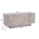 DECORAND különleges mangófa komód - 170cm - barna