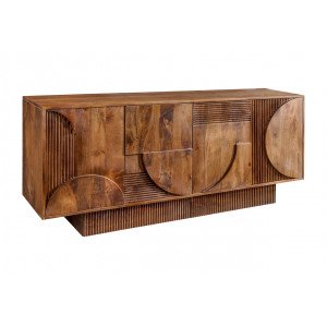 DECORAND különleges mangófa komód - 170cm - barna