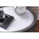 SIGNUM OVAL  modern bársony éjjeliszekrény - szürke