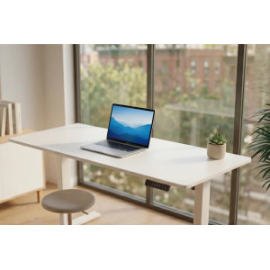 WHITE DESK állítható magasságú íróasztal - 140cm