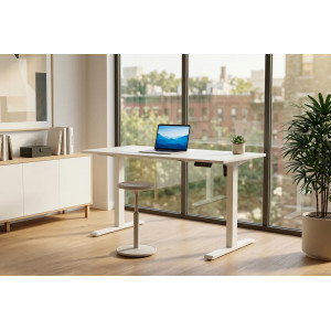 WHITE DESK állítható magasságú íróasztal - 140cm INVICTA