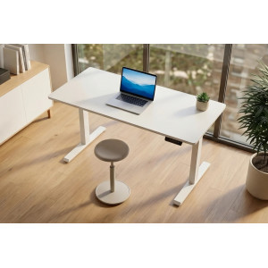 WHITE DESK állítható magasságú íróasztal - 140cm