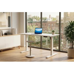 WHITE DESK állítható magasságú íróasztal - 140cm INVICTA