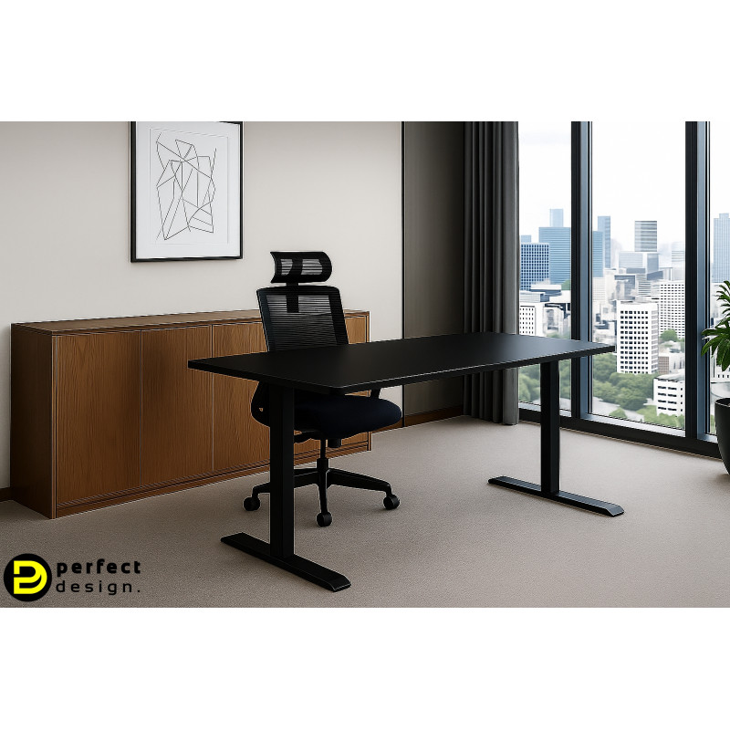 BLACK DESK állítható magasságú íróasztal - 140cm