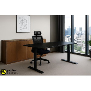 BLACK DESK állítható magasságú íróasztal - 140cm INVICTA