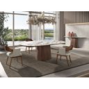 MACABEO prémium kerámia/dió étkezőasztal - 240cm