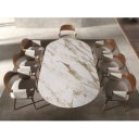 MACABEO prémium kerámia/dió étkezőasztal - 240cm