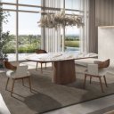 MACABEO prémium kerámia/dió étkezőasztal - 240cm