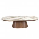 MACABEO prémium kerámia/dió dohányzóasztal - 160cm