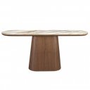 MACABEO prémium kerámia/dió konzolasztal - 180cm