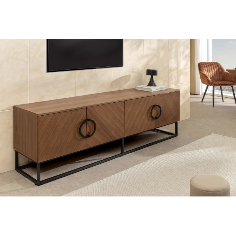 GRANDEZZA modern TV-szekrény - 180cm - dió