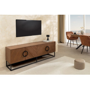 GRANDEZZA modern TV-szekrény - 180cm - dió