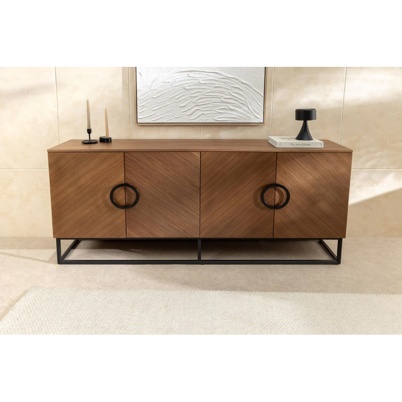 GRANDEZZA modern komód - 180cm - dió