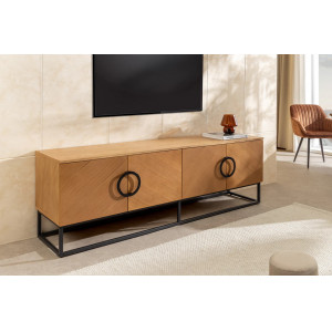 GRANDEZZA modern TV-szekrény - 180cm - tölgy INVICTA