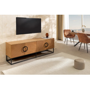 GRANDEZZA modern TV-szekrény - 180cm - tölgy