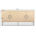 GRANDEZZA modern komód - 180cm - tölgy