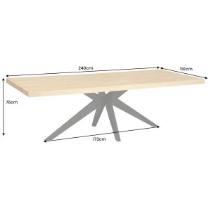 ZEUS modern étkezőasztal - 200/240cm