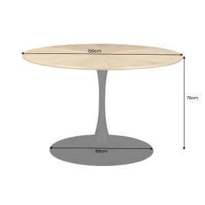 ATELIER modern kerek étkezőasztal - 120cm