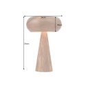 LAMAR modern akác asztali lámpa