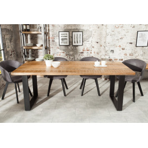 CRAFTER tömör mangófa étkezőasztal - 160cm
