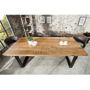 CRAFTER tömör mangófa étkezőasztal - 160cm