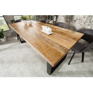 CRAFTER tömör mangófa étkezőasztal - 160cm