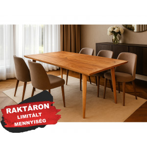 HEXAGON tömör akác étkezőasztal 200cm Étkezőasztalok