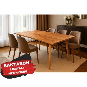 HEXAGON tömör akác étkezőasztal 200cm Étkezőasztalok