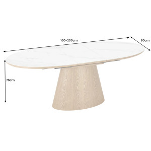 UNIQUE modern bővíthető étkezőasztal - 160-200cm