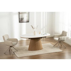 UNIQUE modern bővíthető étkezőasztal - 160-200cm - tölgy