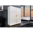 GOLDEN SUNSET exkluzív mangófa bárszekrény - 140cm - fehér