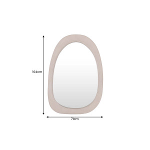 ORGANIC modern fa tükör - 104cm