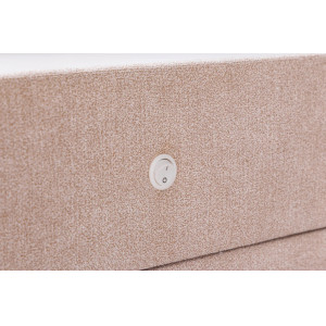 PARIS modern bársony éjjeliszekrény - beige