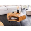 ORGANIC LIVING tömör akác dohányzóasztal - 70cm