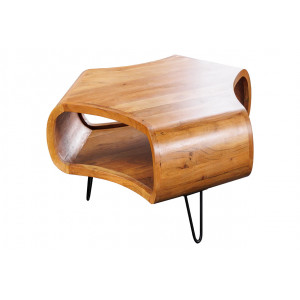 ORGANIC LIVING tömör akác dohányzóasztal - 70cm