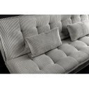 JAZZ modern kordbársony kanapéágy - 195cm - beige/zöld/szürke