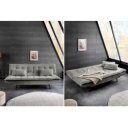 JAZZ modern kordbársony kanapéágy - 195cm - beige/zöld/szürke