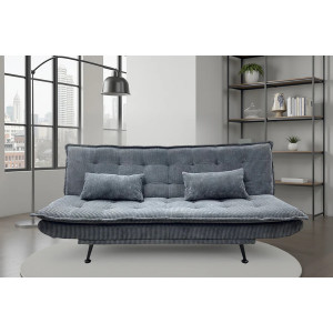 JAZZ modern kordbársony kanapéágy - 195cm - beige/zöld/szürke