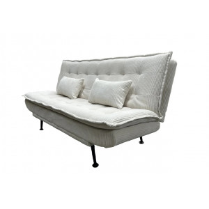 JAZZ modern kordbársony kanapéágy - 195cm - beige/zöld/szürke