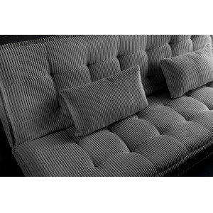 JAZZ modern kordbársony kanapéágy - 195cm - beige/zöld/szürke