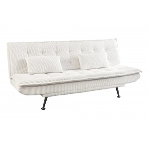 JAZZ modern kordbársony kanapéágy - 195cm - beige/zöld/szürke