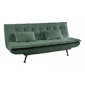 JAZZ modern kordbársony kanapéágy - 195cm - beige/zöld/szürke