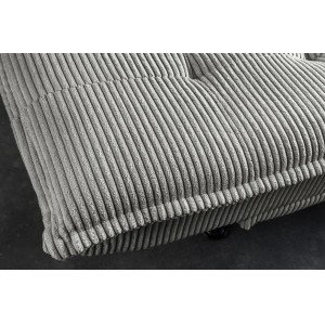 JAZZ modern kordbársony kanapéágy - 195cm - beige/zöld/szürke