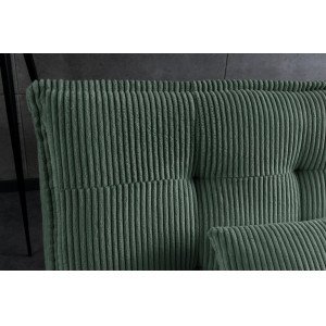 JAZZ modern kordbársony kanapéágy - 195cm - beige/zöld/szürke