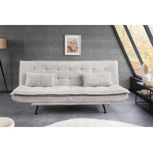 JAZZ modern zsenília kanapéágy - 195cm - beige