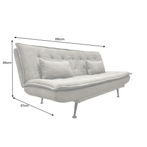 JAZZ modern kanapéágy - 195cm - taupe