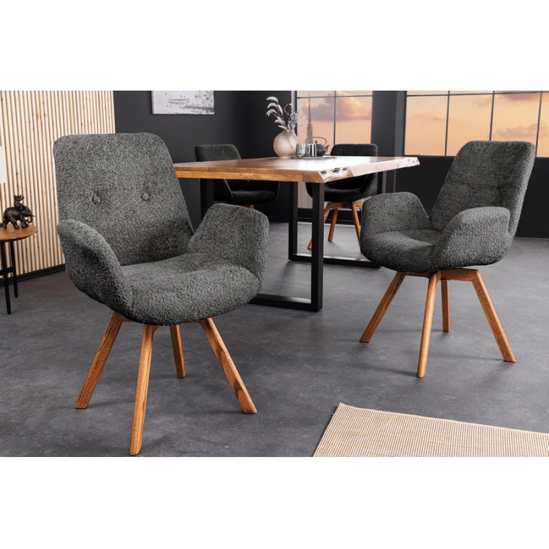 BALTIC modern forgatható szék - antracit