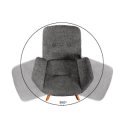 BALTIC modern forgatható szék - antracit