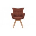 VOGUE modern forgatható szék - beige/szürke/barna